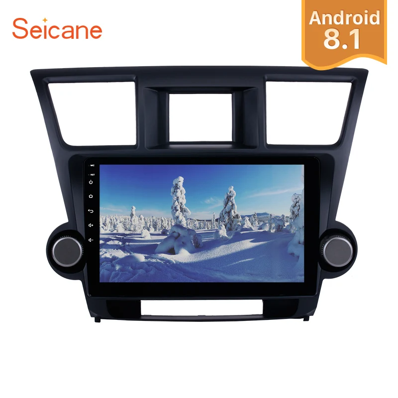 Автомагнитола Seicane 10 1 дюйма Android 2014 GPS для Toyota Highlander HD 1024*600 сенсорный экран |