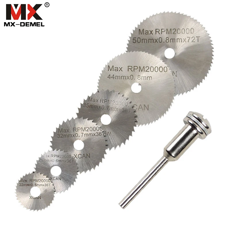 6 Pieces HSS Saw Blades Mini Drill Chuck Dremel Tools For Ratory Accessories Herramientas | Инструменты