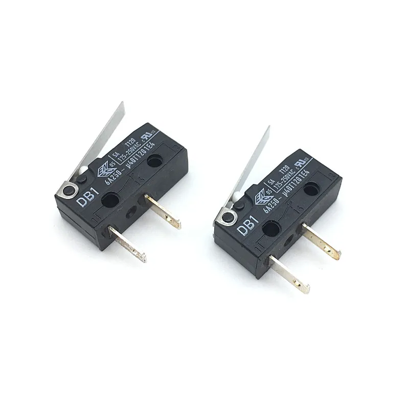 Вишневый микро переключатель DB1 5 шт. концевой 6A250V с прямой ручкой постоянной