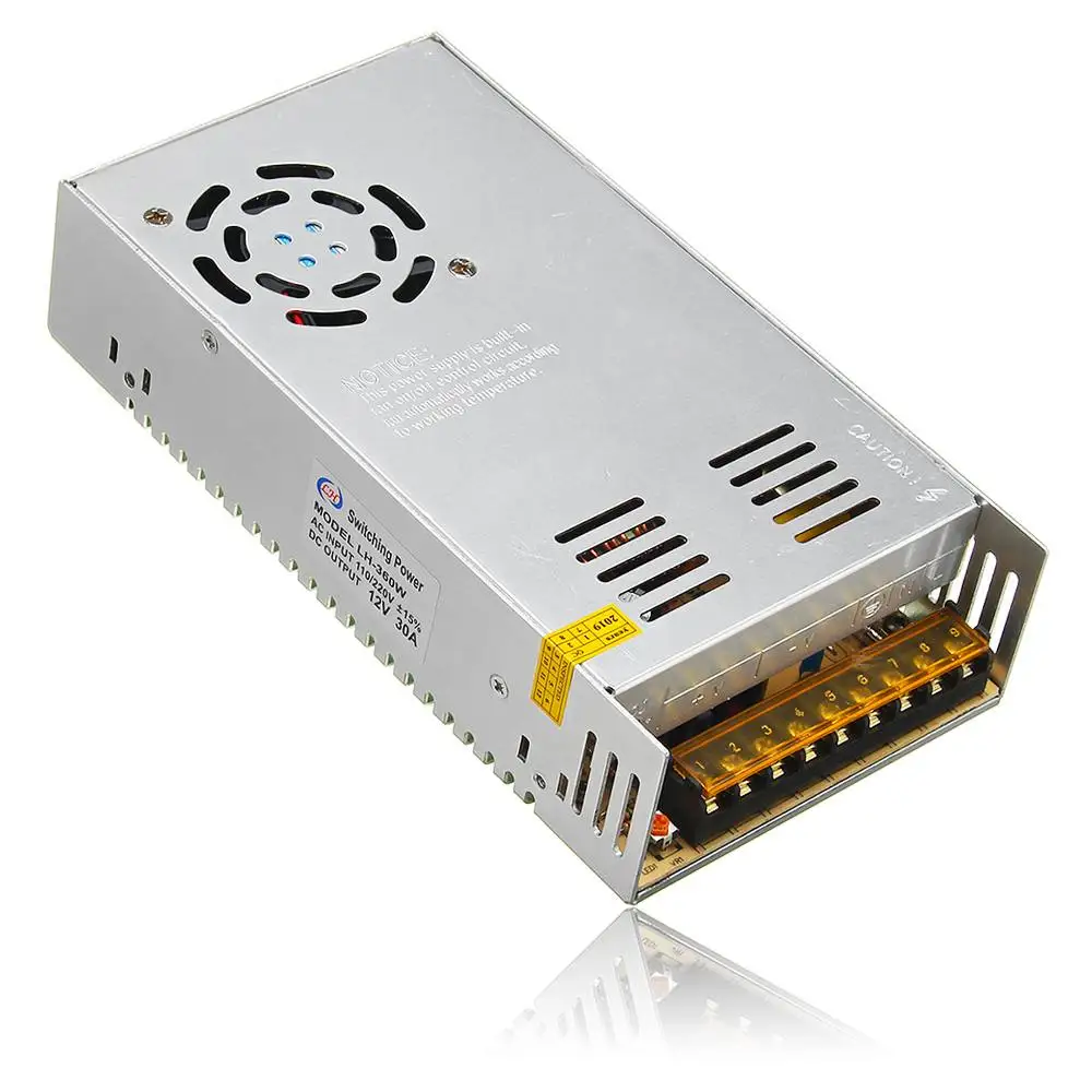 CLAITE AC110V 220V к DC12V 30A 360 Вт драйвер импульсного источника питания трансформатор для