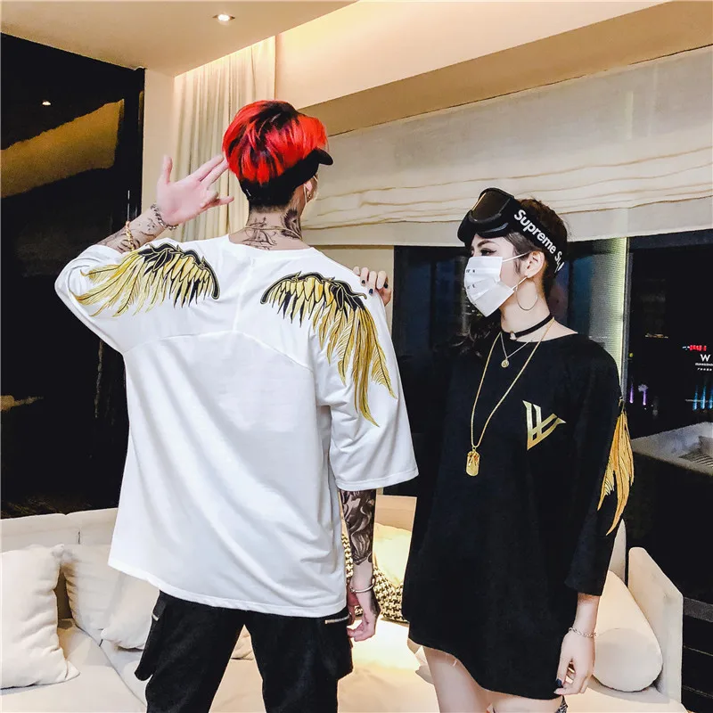 2019 летняя брендовая одежда с украшением в виде крыльев вышивка прошитая