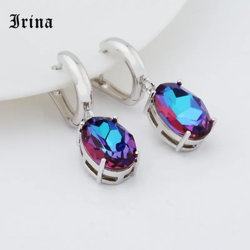 Женские серьги подвески Irina 585 из розового золота ювелирные изделия для