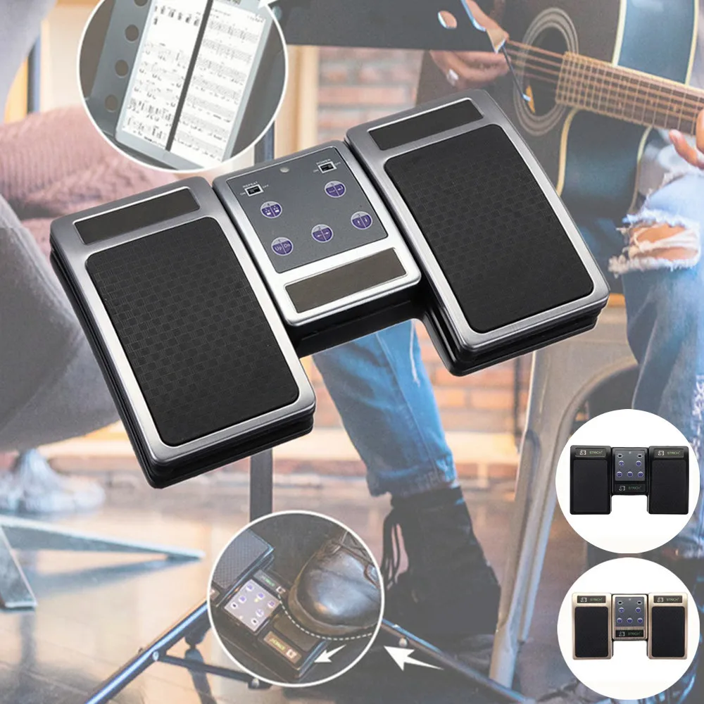 

Беспроводной музыкальный контроллер для планшетов с bluetooth Page Turner, перезаряжаемый инструмент для игры на педали