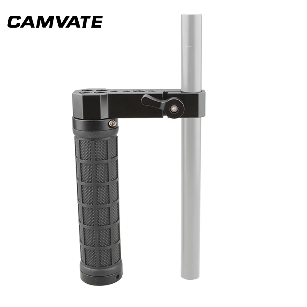 CAMVATE DSLR камера 15 мм стержень ручка 1/4 &quot 20 3/8&quot 16 резьбовое отверстие резиновая