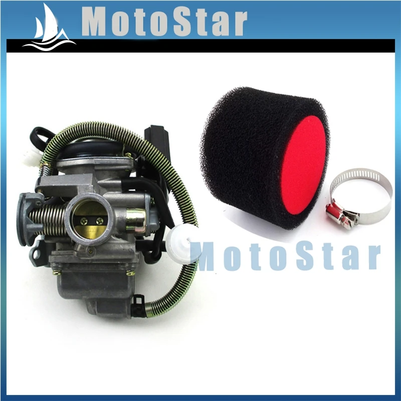 Воздушный фильтр карбюратора PD24 для GY6 125cc 150cc Yerf Dog GX150 Spiderbox Lance Vintage Baja SC150 SC125 BA150