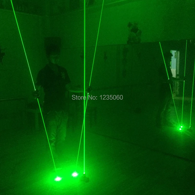 Оптовая продажа одна пара ручной Зеленая лазерная мечи Laserman показать указатели