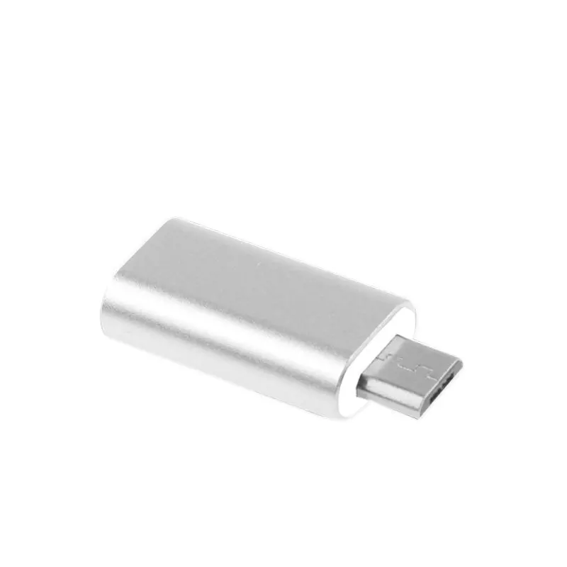 Переходник из алюминиевого сплава с разъемом Lightning 8 Pin мама на Micro USB|Переходники и