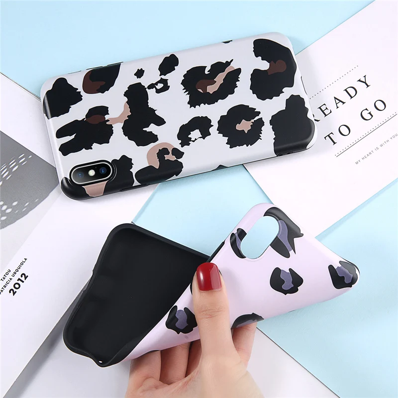 Lovebay чехол для телефона iPhone 6 6s 7 8 Plus X XR XS Max Модный Леопардовый принт цветной