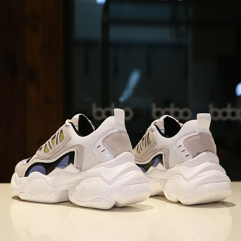 Повседневная обувь женские кроссовки на массивном каблуке модная для женщин