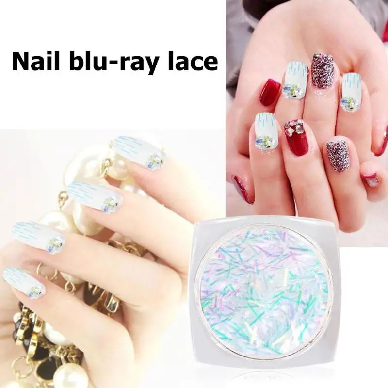 Лицевые глазки для ногтей блестки Blingbling хлопья лазерные блестящие