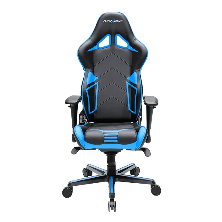 DXRacer OH/RV131/NB высокий задний игровой стул Карбон винил + PU (черный/синий) | Мебель