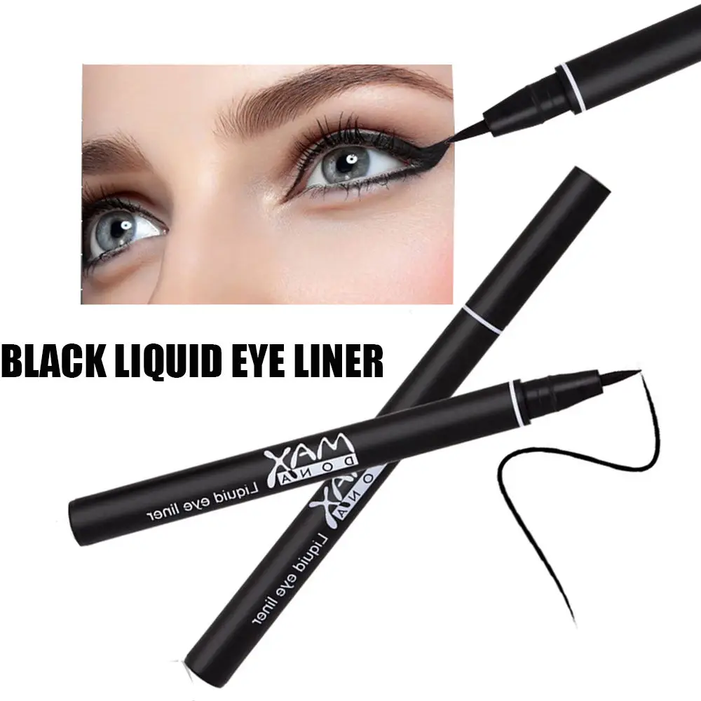 Модный Чистый черный карандаш для глаз водостойкая длительная подводка макияж 1