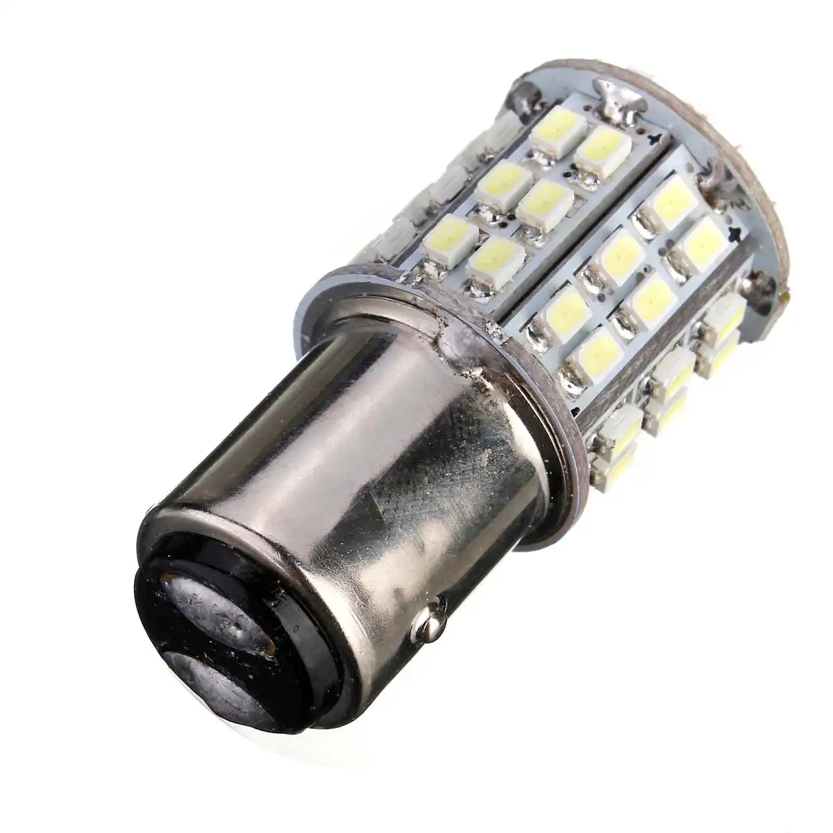 CLAITE BAY15D 1157 Белый автомобиль Хвост Стоп тормозной фонарь лампа 64 SMD светодиодный