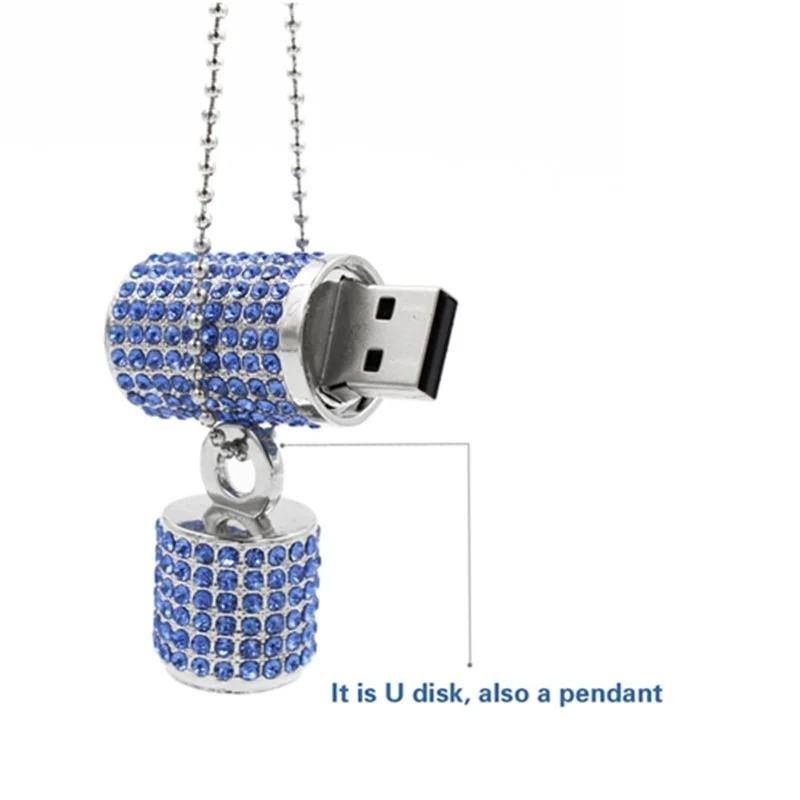 Флешка Usb флешка U диск USB 2 0 привод ирландский алмаз кристальная память ожерелье