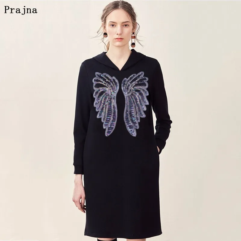Prajna Блестки для рукоделия пришивная синяя фиолетовая черная нашивка одежды