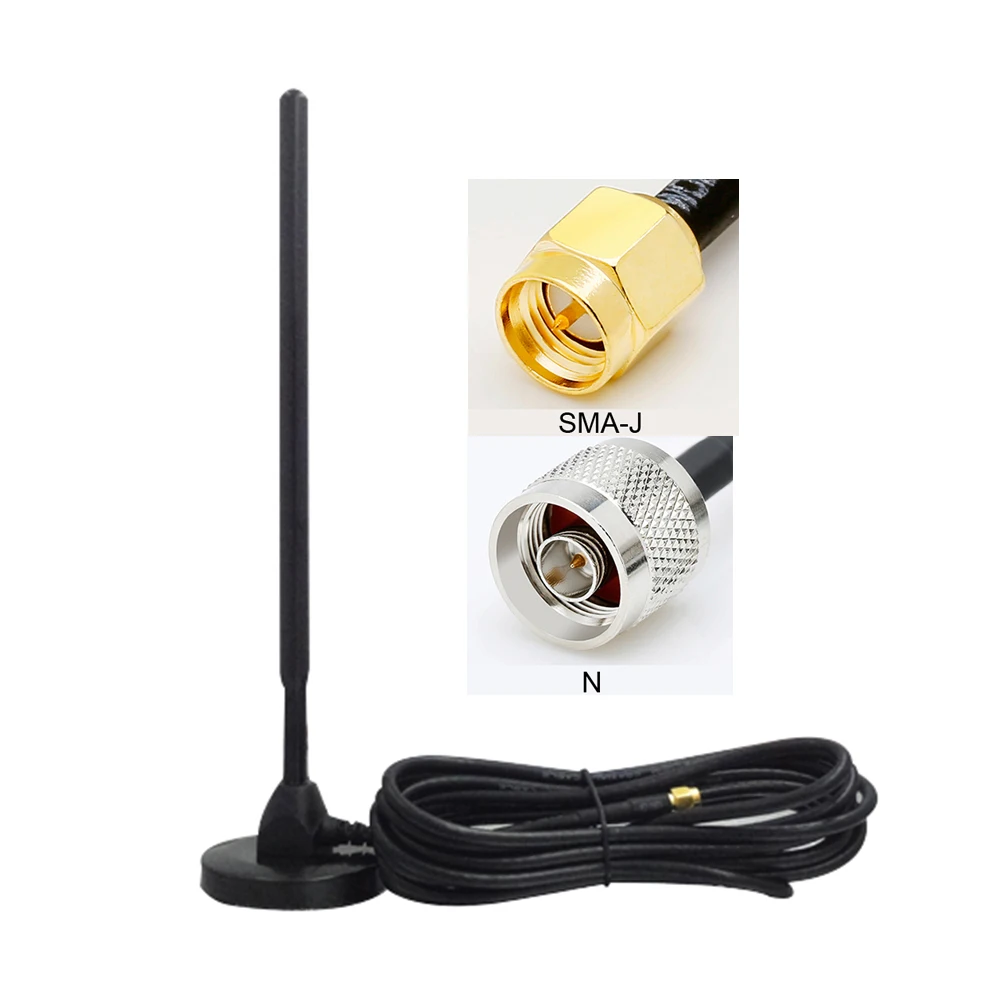 

35DB 1PCS 315MHZ high gain large suction cup antenna\strong magnetic chuck\pure copper antenna rod SMA-J\N