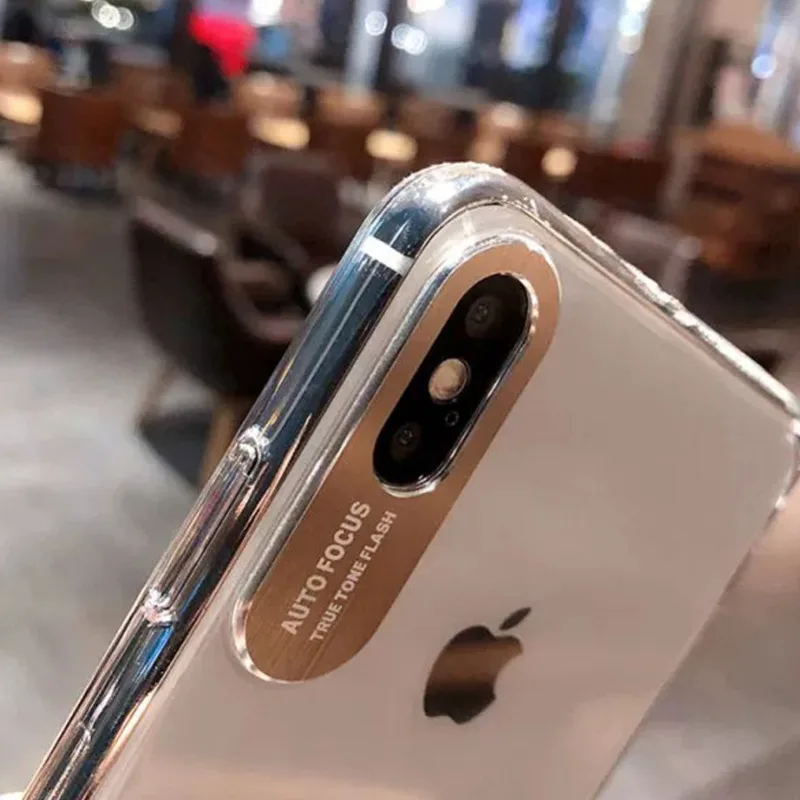 Новый ультра тонкий прозрачный жесткий чехол для телефона Iphone Xs Xr Max X ТПУ + Pc назад