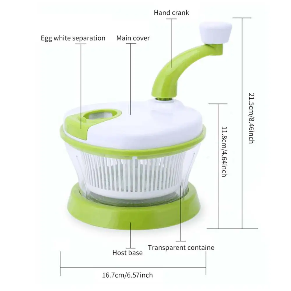 Ручной миксер измельчитель для еды спиральный слайсер Мощный Chooper/миксер/блендер