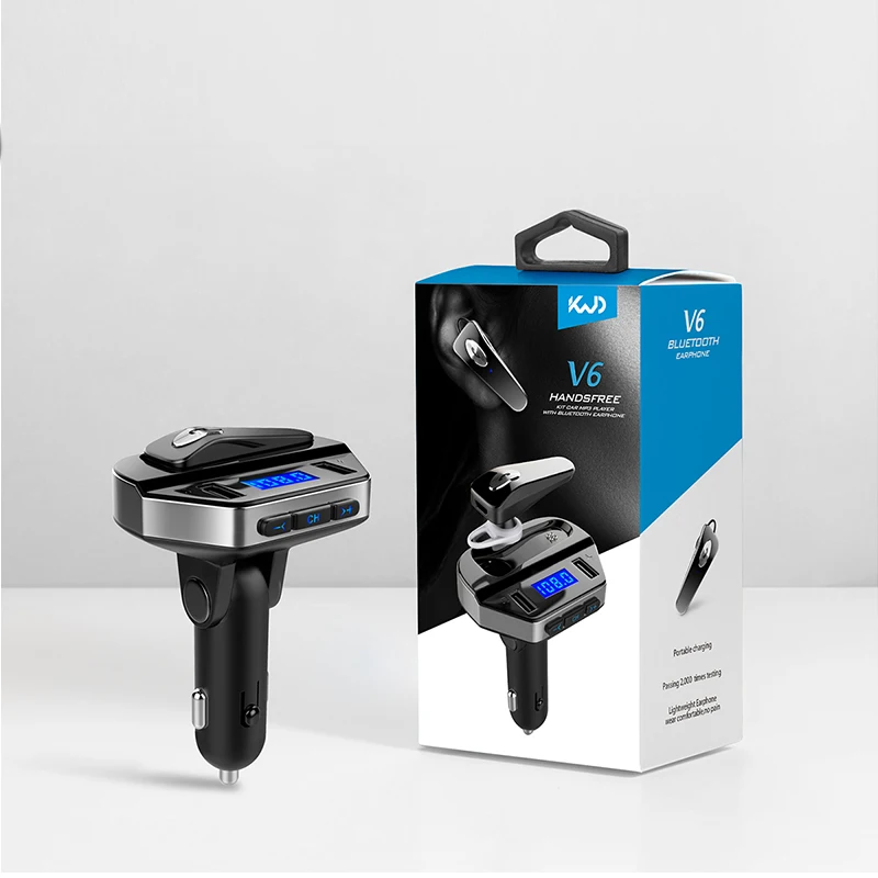 Mp3-плеер FM-передатчик 3 1 А быстрое зарядное устройство USB Bluetooth стерео громкая