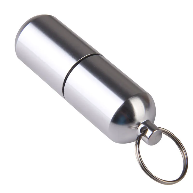 Флаконы 1 шт. брелок из алюминиевого сплава водонепроницаемый портативный