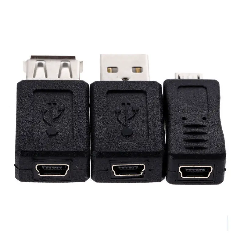 12PCS OTG 5 Pin F/M Micro Changer Adapter Converter USB Male to Female New | Электроника