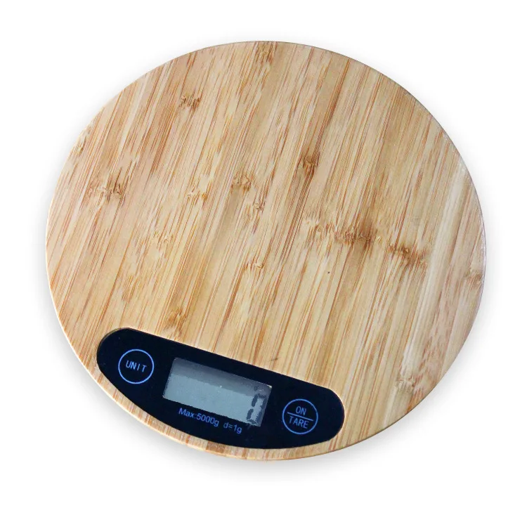 Bamboo Wood Panel Electronic Kitchen Scale Pression To 1g Food Pastry Pouder Suger Salty Medicinal Materials Measuring Tools | Дом и сад