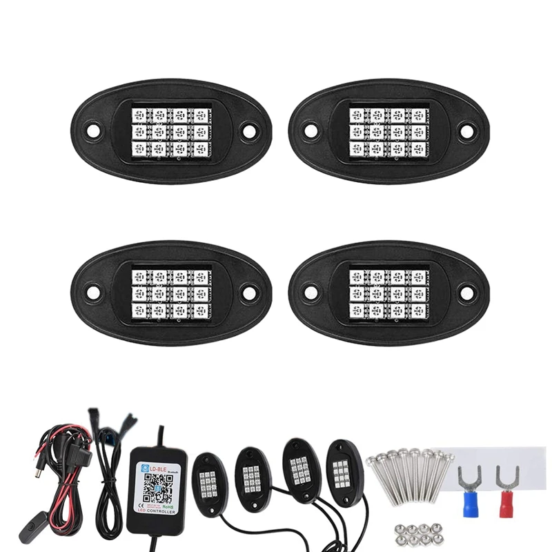 Rgb Led светильник рок s Bluetooth контроллер 12 В 20 Вт многоцветный неоновый светодиодный