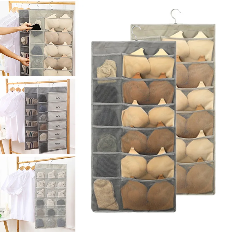Oford Многослойные Карманы двери стены Носки Бюстгальтер органайзер для хранения