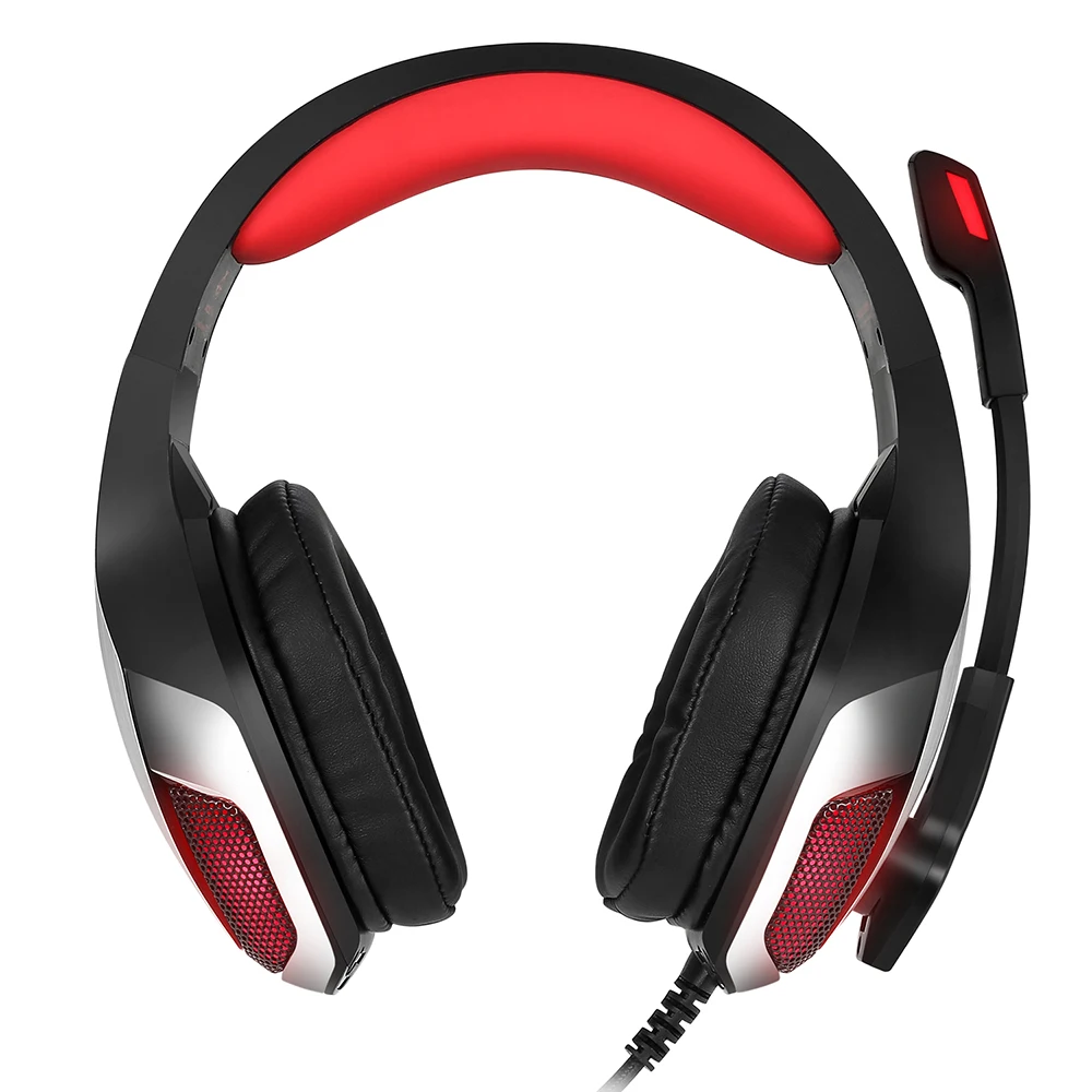 Hunterspider V4 3 5 мм наушники бас Игровые с микрофоном светодиодный свет для мобильного