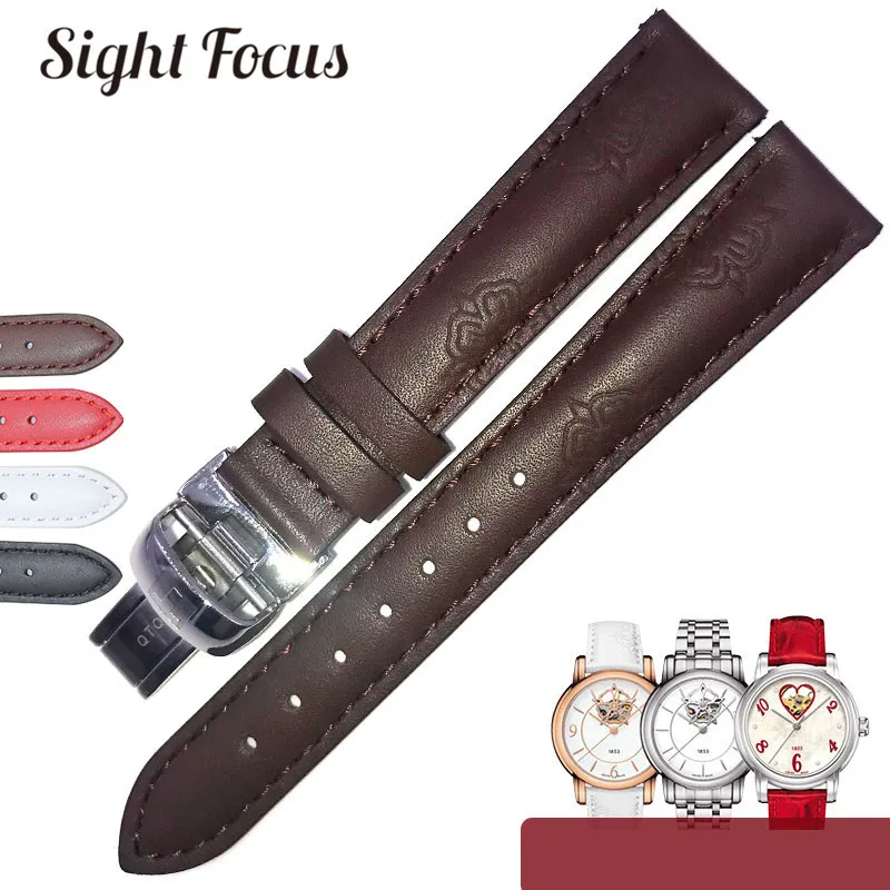 Ремешок С Цветочным Тиснением для Tissot T055 T099 Модный женский браслет часов 16