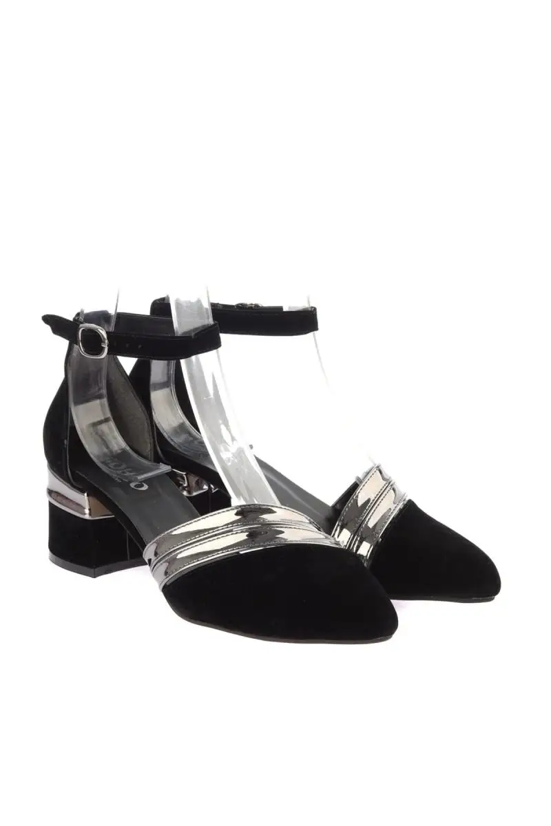 Soho/черные замшевые Платиновые женские туфли на высоком каблуке 12859|Женские туфли|