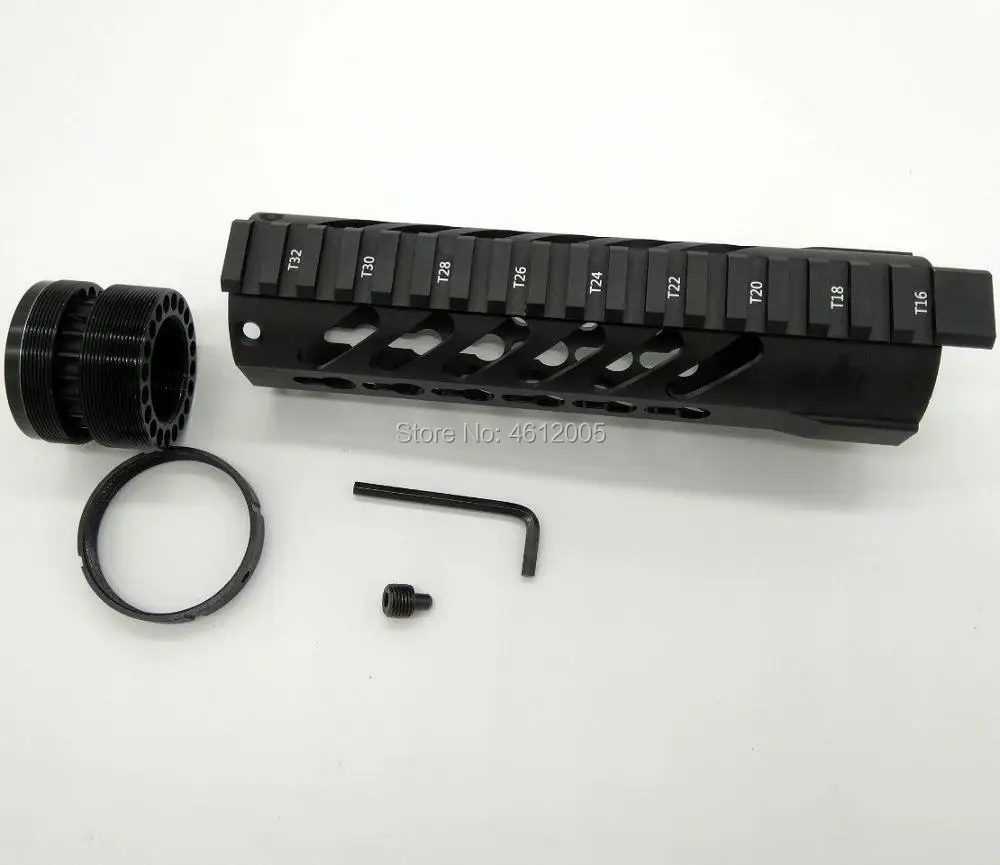 Keymod трубчатое цевье винтовка стиль ar 15 Handguard 7 дюймов|Кронштейны и аксессуары для