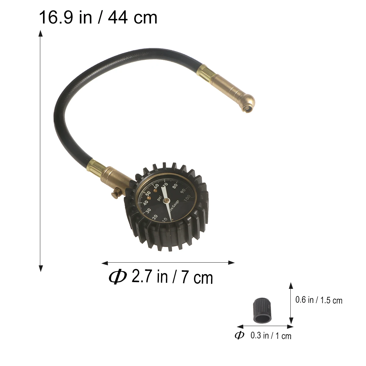 100 PSI измеритель давления в шинах точный сверхмощный датчик воздуха для