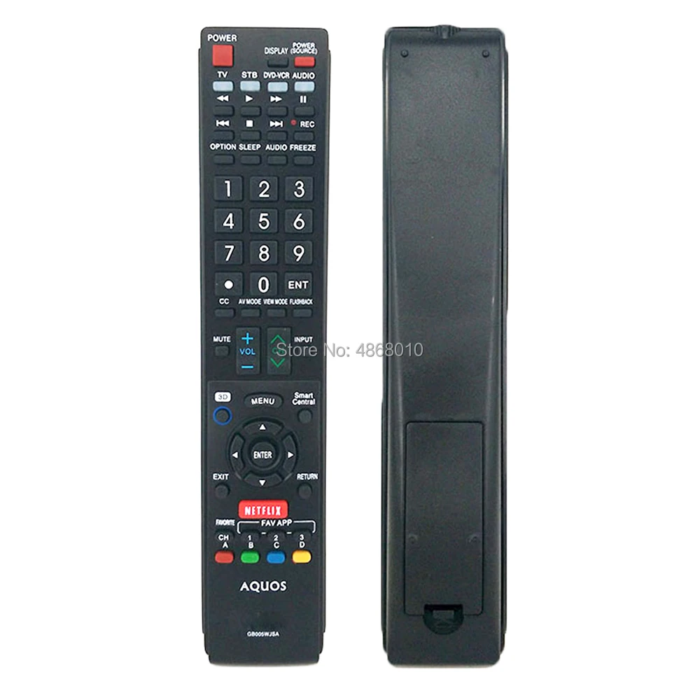 

New Universal Replacement GB005WJSA For SHARP Replacement TV Remote Control for Sharp Aquos Television Fernbedienung