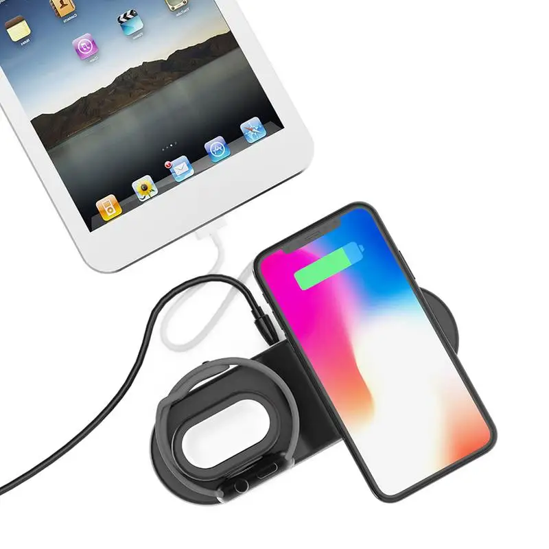

Wireless Car Charger W3 4-in-1 Wireless Charger Stand For Apple Fast Qi Wireless Safe Charging Desktop Charging Stand
