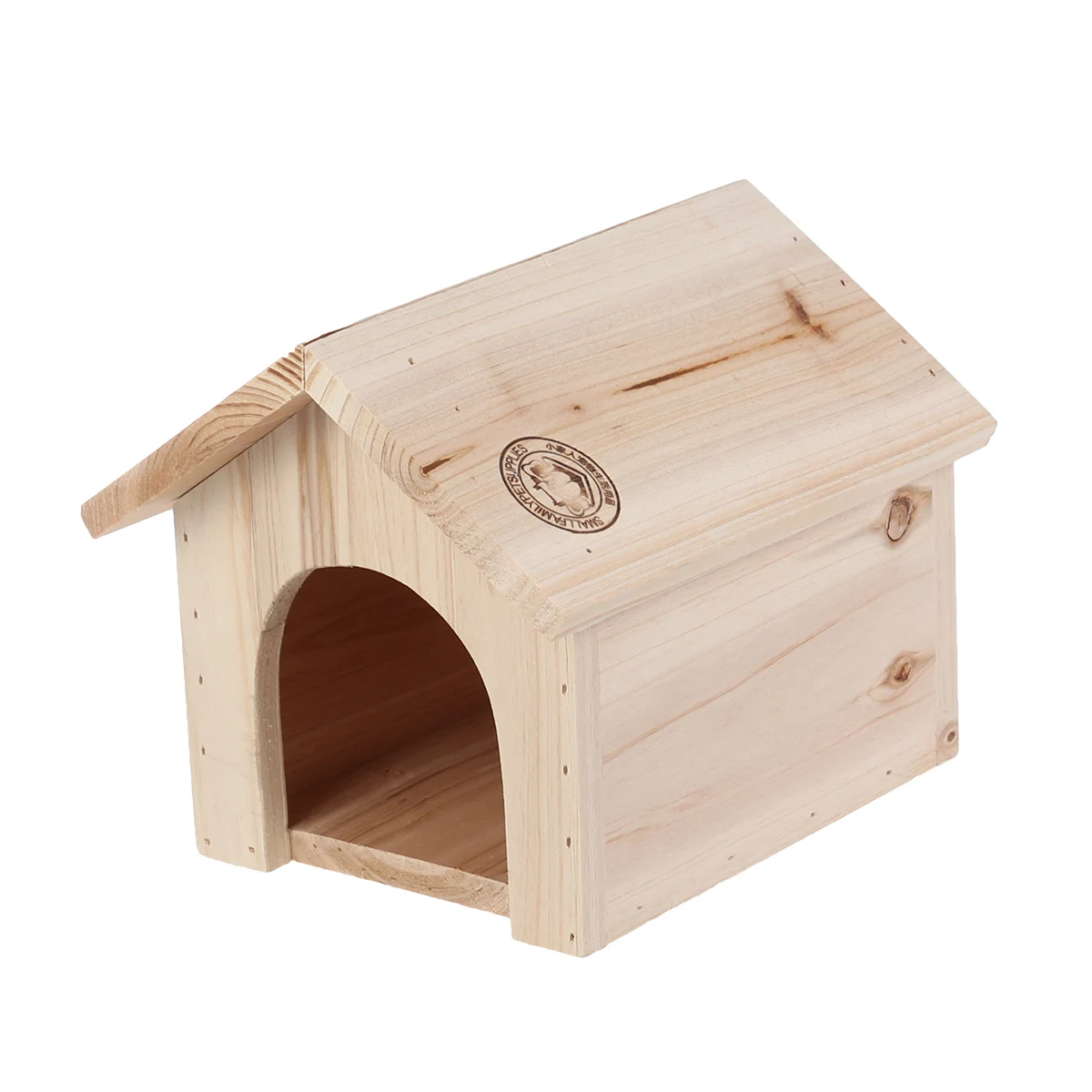 

1Pc Wooden House Heat-resistant Pine Household Chinchilla Squirrel Nest Feeding Station Pet Supplies Sitting Shelve