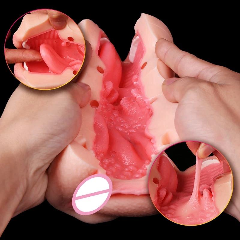 Реалистичная оральная 3D Глубокая глотка с зубами языка Девичья искусственная