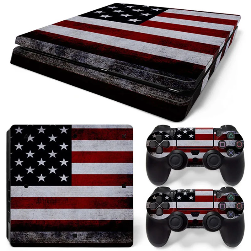 Модная Виниловая наклейка для sony Play Station 4 тонкая консоль PS4 тонкие наклейки на