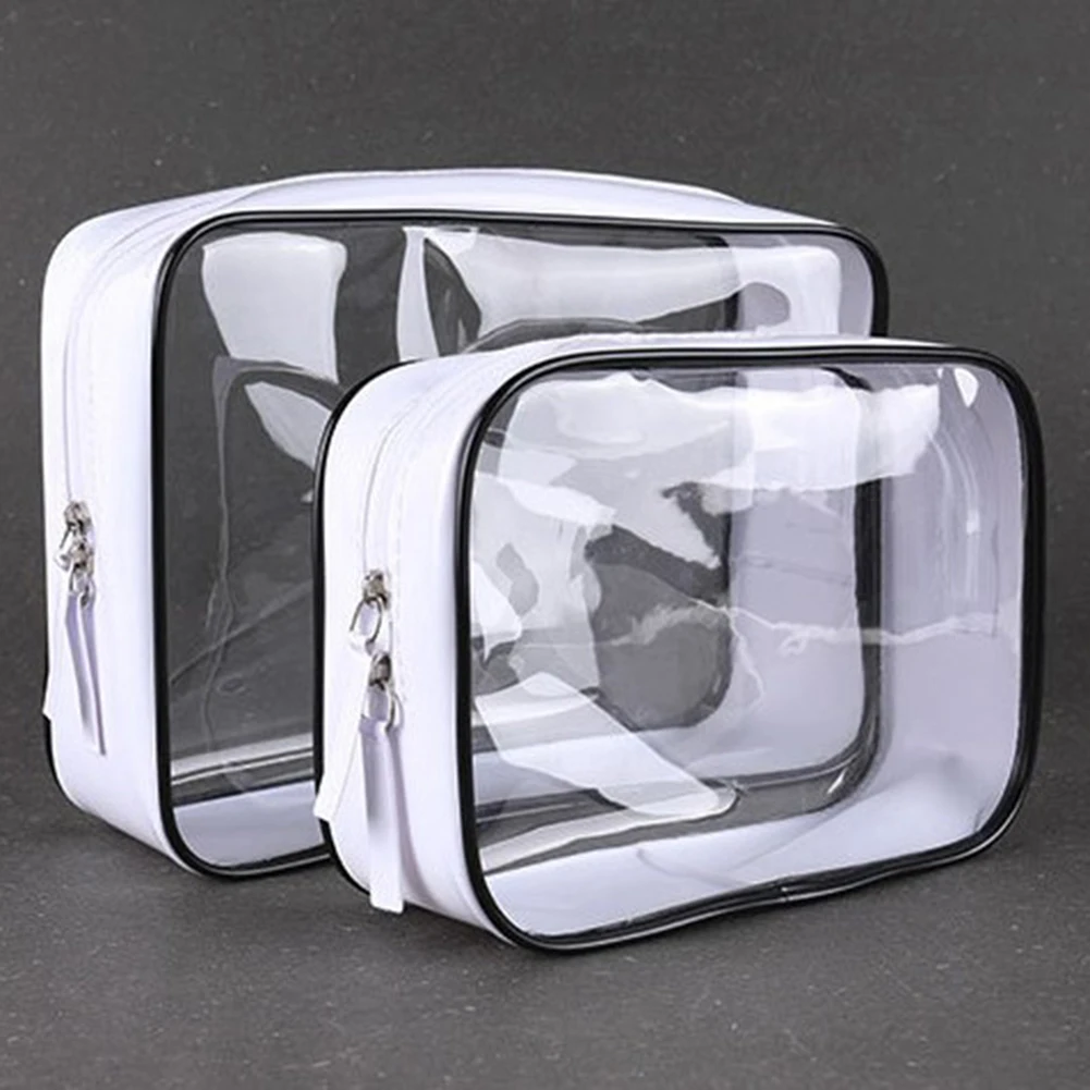 

Transparent PVC Bags Travel Organizer Clear Makeup Bag Beautician Cosmetic Bag Beauty Case Toiletry Bag Make Up Pouch Wash Bags