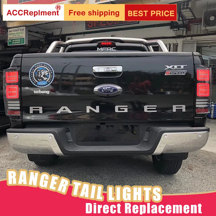 Новый светодиодный задний фонарь в сборе для Ford Ranger 2012-2019 стоп-сигнал DRL