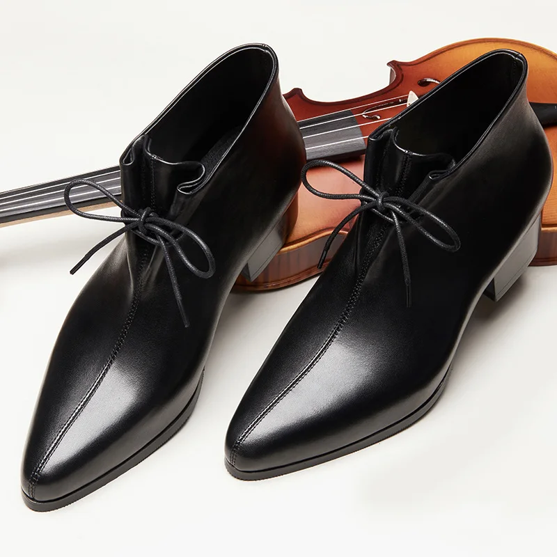 Американские размеры 5 10 свадебные туфли с острым носком Мужская зимняя обувь