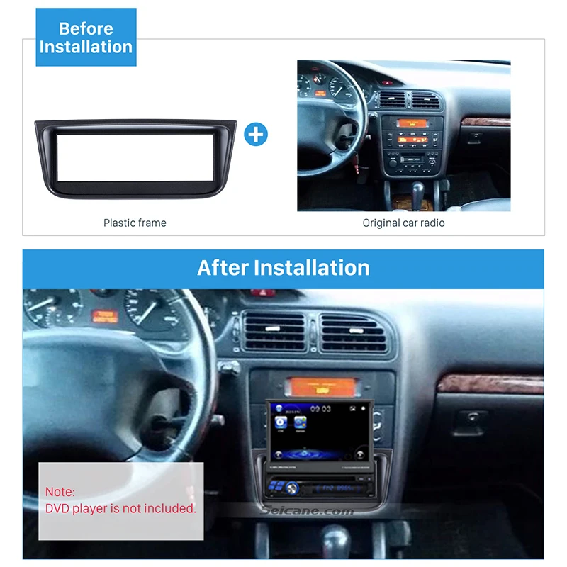 Seicane one din Dash CD фасция аудиосистема автомобильная стереосистема с обшивкой для 1995