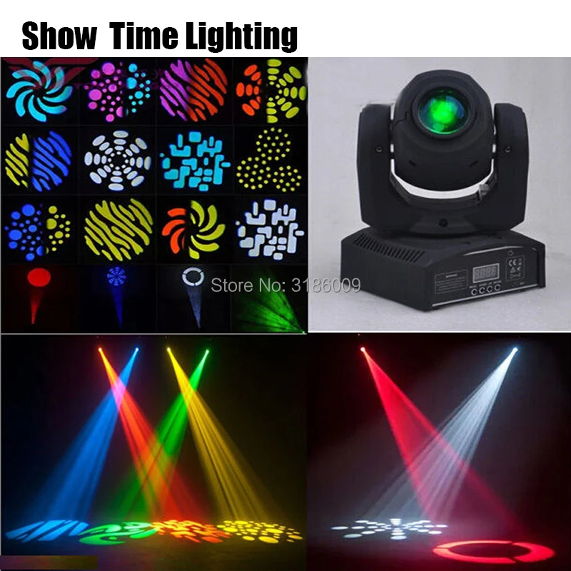 

Show Time Mini Spot 30W Gobos Led Moving Head High Bright Adjust Image With DMX 512 Control