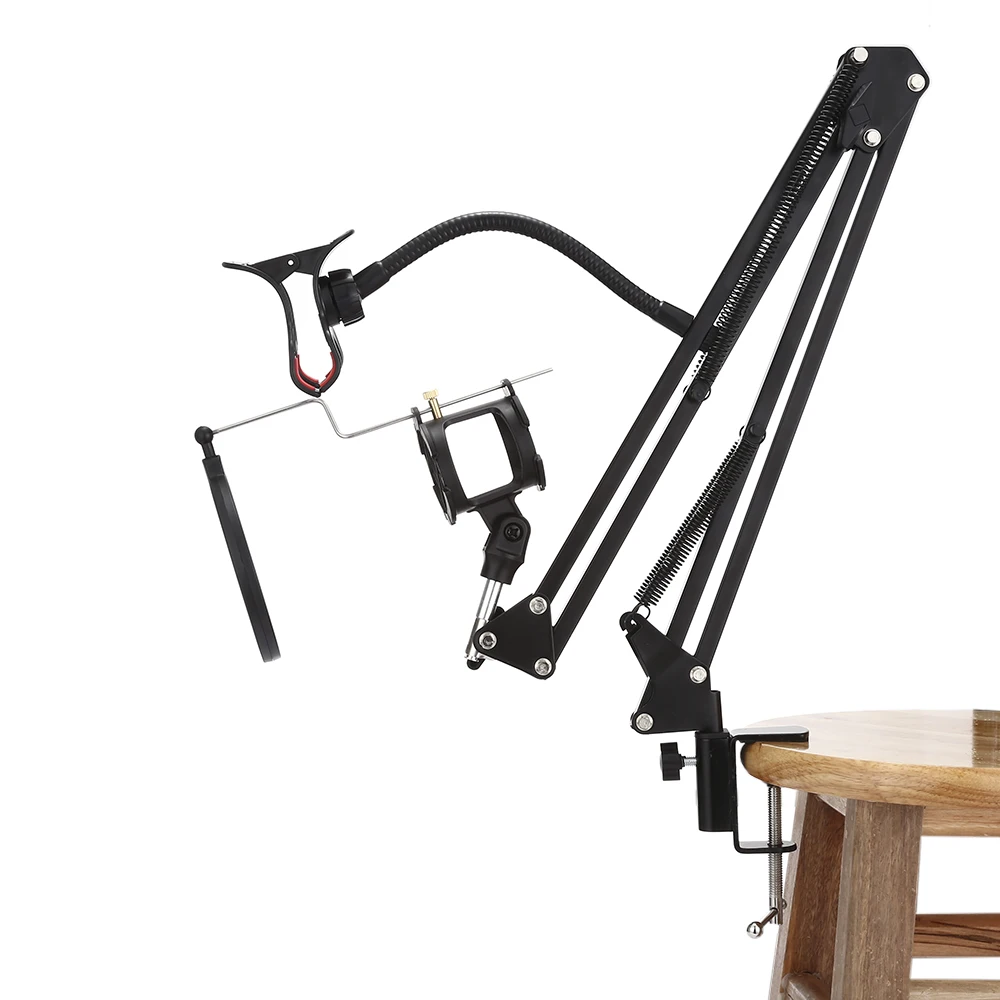 SCIMELO NB35 S Professional микрофон шарнирный кронштейн бум с поп фильтром|Аксессуары для