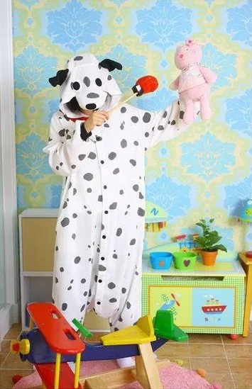 Dropshipping Anime Onesie Sleepwear Polar Fleece Cartoon Dalmatians Pajamas Adult Pyjamas Party in Stock for Adults |
