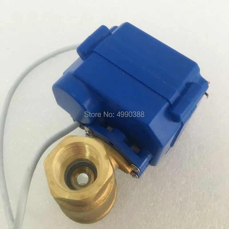 Бесплатная доставка DN32 11/4 &quotлатунный двухсторонний Электрический шаровой кран