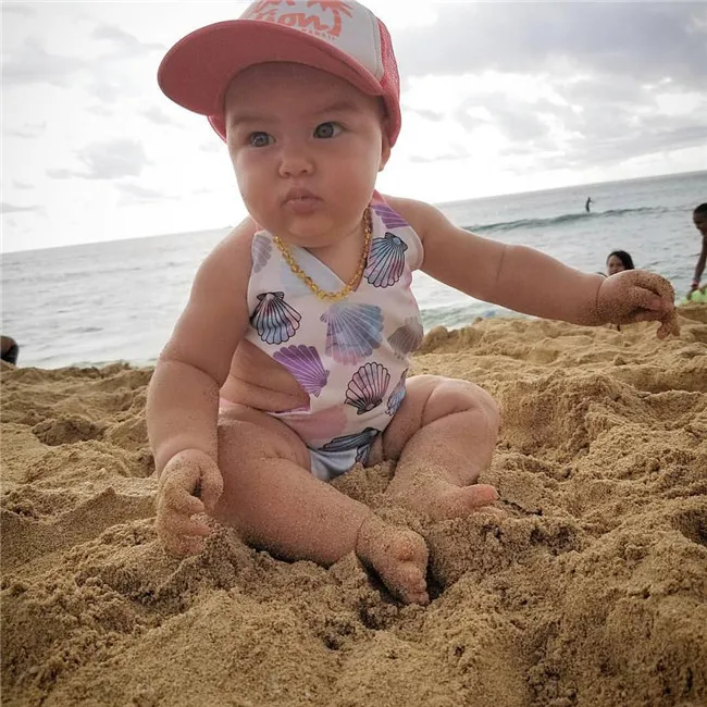 2018 новый детский бандажный Купальник для девочек Цельный купальник пляжная