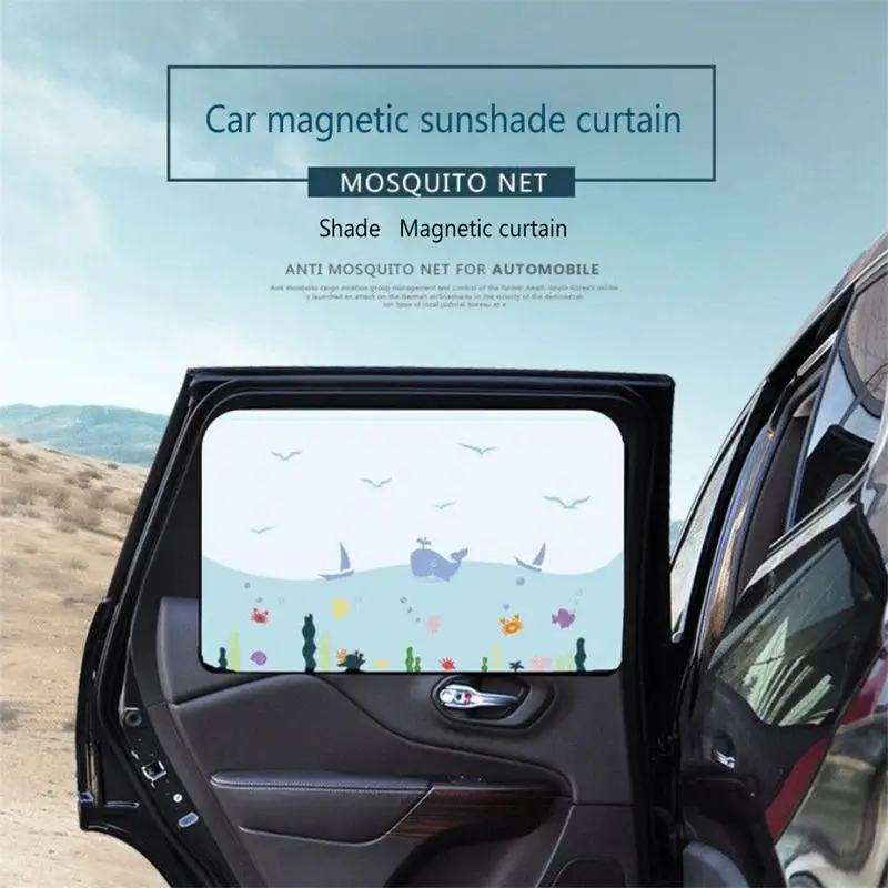 Мультяшная занавеска для автомобиля магнитный солнцезащитный козырек боковое