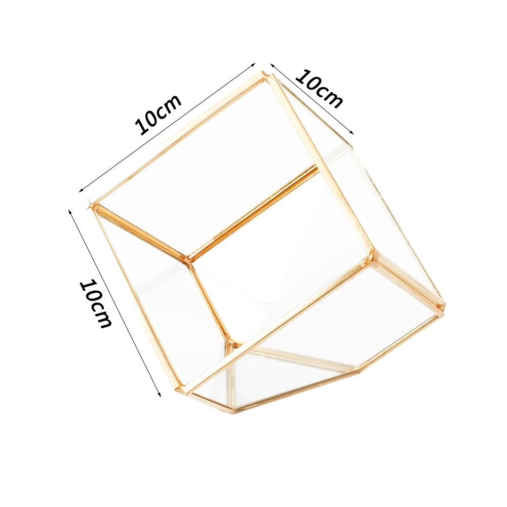 Геометрические микро-Пейзаж Завод прозрачный стеклянный дом цветок комната