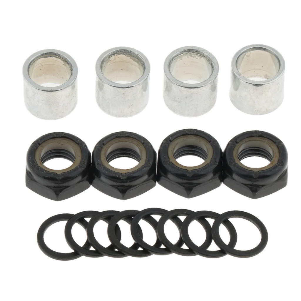 Perfeclan Skateboard Longbaord Bearing Spacers Washers Nuts Speed Rings Set | Спорт и развлечения
